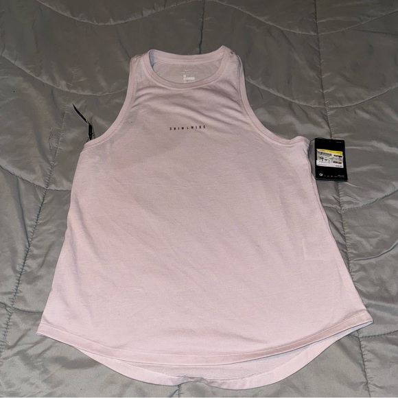 NWT Pink nike yoga tank top muscle tee - Picture 2 of 4